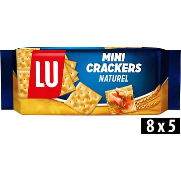 Foto van Lu mini crackers naturel 8 pakjes 250g bij jumbo