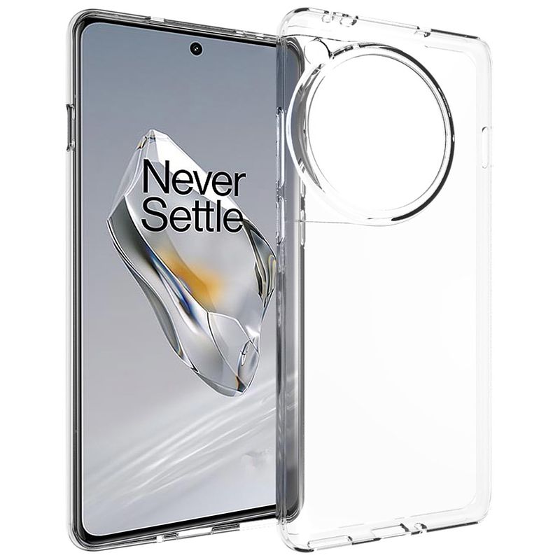 Foto van Accezz clear backcover oneplus 12 telefoonhoesje transparant