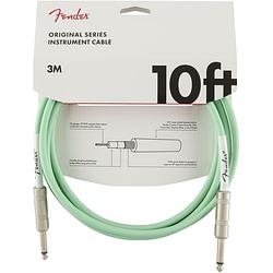 Foto van Fender original cables instrumentkabel 3m surf green