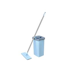 Foto van Benson - clean flat mop - eenvoudig schoonmaken - blauw