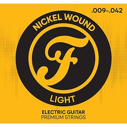 Foto van Fazley epnw0942 premium nickel wound electric guitar strings light snarenset voor elektrische gitaar