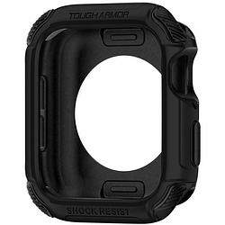 Foto van Spigen tough armor case voor de apple watch 44 mm - zwart