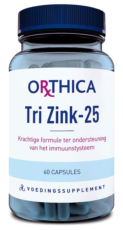 Foto van Orthica tri zink 25 capsules