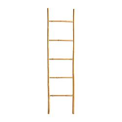 Foto van Decoratieve ladder bamboe - 45x170 cm