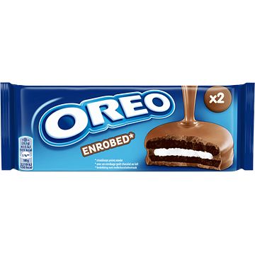 Foto van Oreo cookies enrobed with milkchocolate 41g bij jumbo