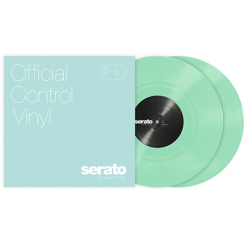 Foto van Serato scv-ps-gid-ov standard colors 12" vinyl glow in the dark (2 stuks)