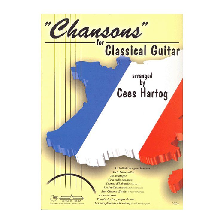 Foto van Emc chansons for classical guitar - cees hartog lesboek