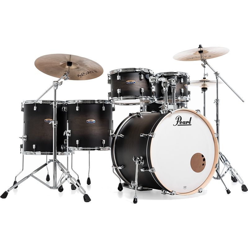 Foto van Pearl dmp926s/c262 decade maple satin black burst 6-delig drumstel