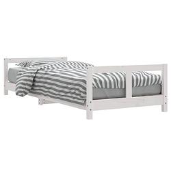 Foto van Vidaxl kinderbedframe 80x200 cm massief grenenhout wit