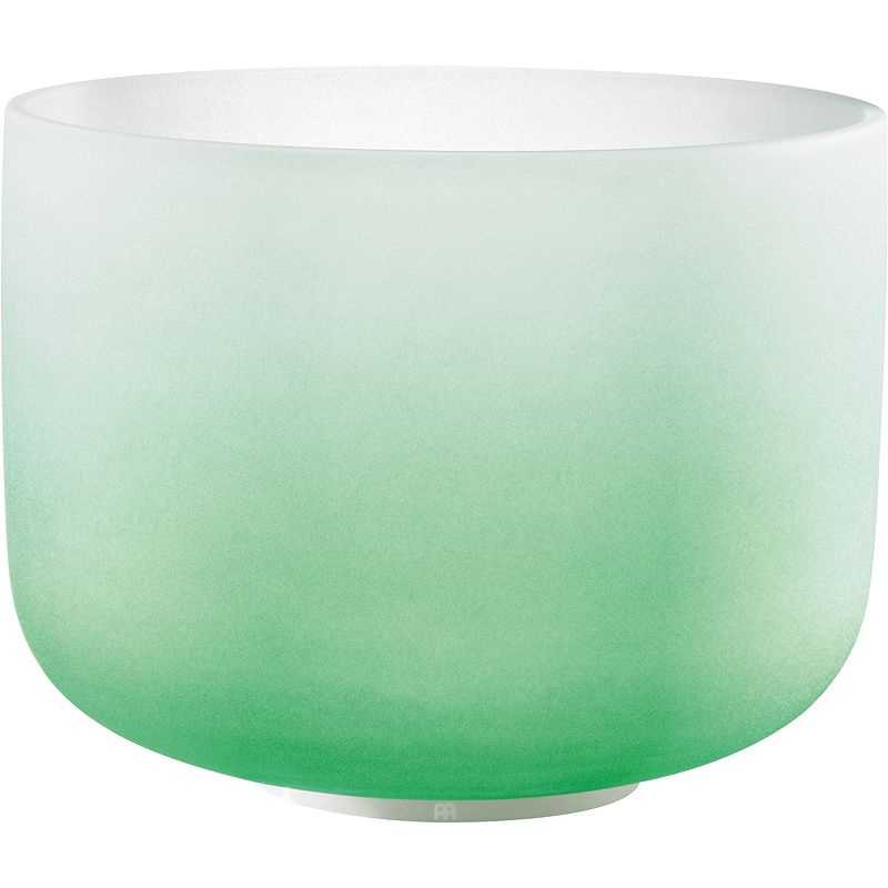 Foto van Meinl csbc11f crystal singing bowl color-frosted klankschaal toon f, hartchakra