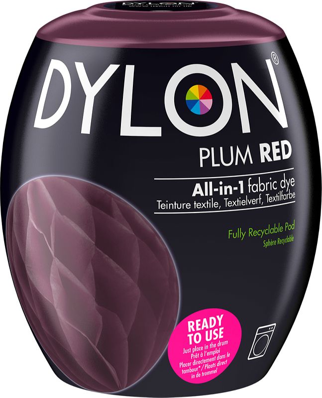 Foto van Dylon plum red all-in-1 textielverf