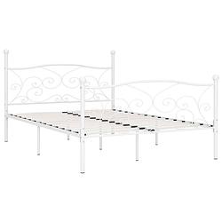 Foto van The living store metalen bedframe - elegant - bedframe met lattenbodem - 211 x 149 x 105 cm - wit