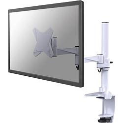 Foto van Neomounts by newstar fpma-d1330white monitor-tafelbeugel 1-voudig 25,4 cm (10) - 76,2 cm (30) in hoogte verstelbaar, kantelbaar, zwenkbaar, roteerbaar