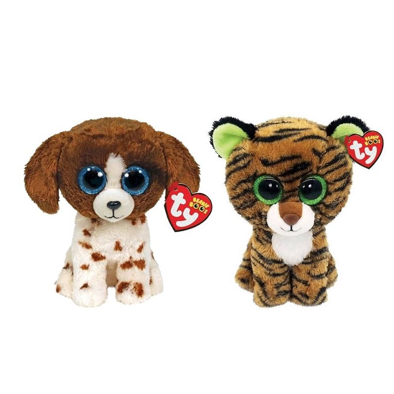 Foto van Ty - knuffel - beanie boo's - muddles dog & tiggy tiger