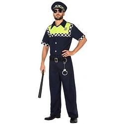 Foto van Engelse politie kostuum voor volwassenen m/l - carnavalskostuums