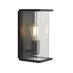 Foto van Moderne wandlamp - bussandri exclusive - metaal - modern - e27 - l: 13cm - voor buiten - woonkamer - eetkamer - grijs