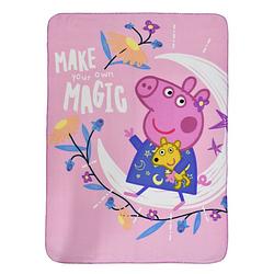 Foto van Nickelodeon fleecedeken peppa pig junior 140 x 100 cm roze