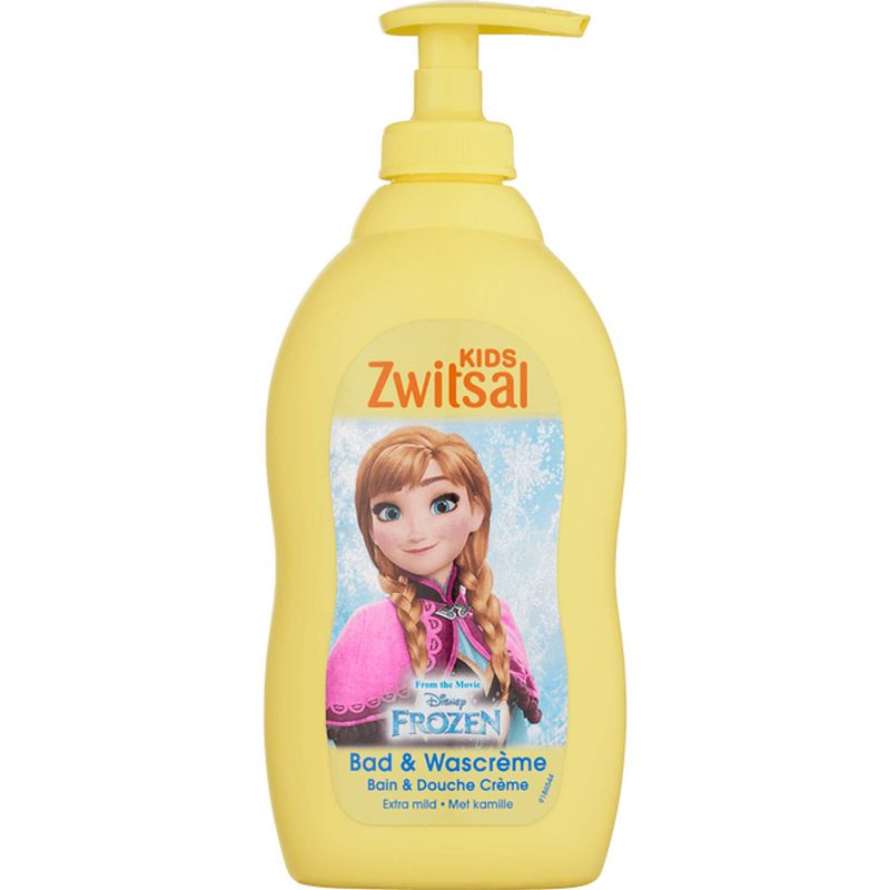 Foto van Zwitsal - disney frozen - bad & wascreme - 6 x 400ml - voordeelverpakking