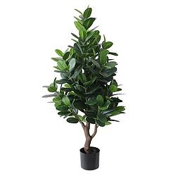 Foto van Ficus robusta 115 cm kunstplant buitengewoon de boet