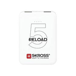 Foto van Skross reload 5 powerbank 5000 mah li-ion wit statusweergave