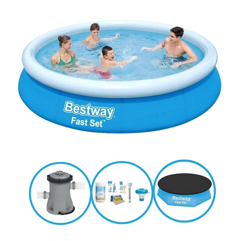 Foto van Bestway zwembad fast set - zwembadpakket - 366x76 cm