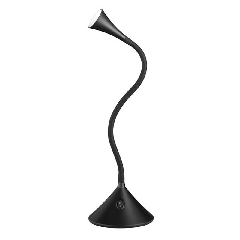 Foto van Moderne tafellamp viper - kunststof - zwart