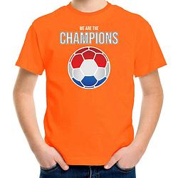 Foto van We are the champions holland / nederland supporter shirt / kleding voor kinderen xs (110-116) - feestshirts