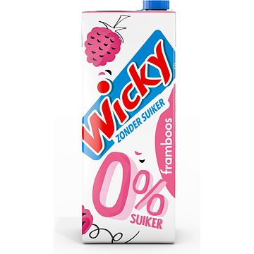 Foto van Wicky zonder suiker framboos 1, 5l aanbieding bij jumbo | pak 1,5 liter