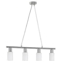 Foto van Led hanglamp - hangverlichting - trion smast - e14 fitting - rechthoek - mat nikkel - aluminium