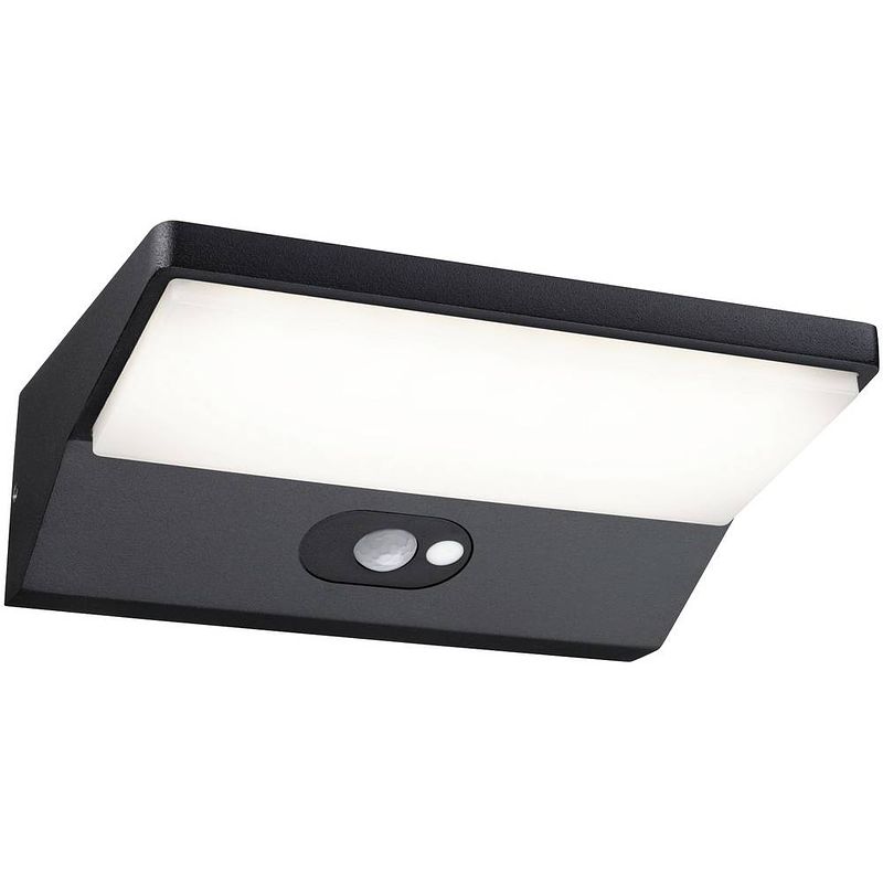 Foto van Paulmann paulmann 94333 buitenlamp (wand) led led vast ingebouwd donkergrijs