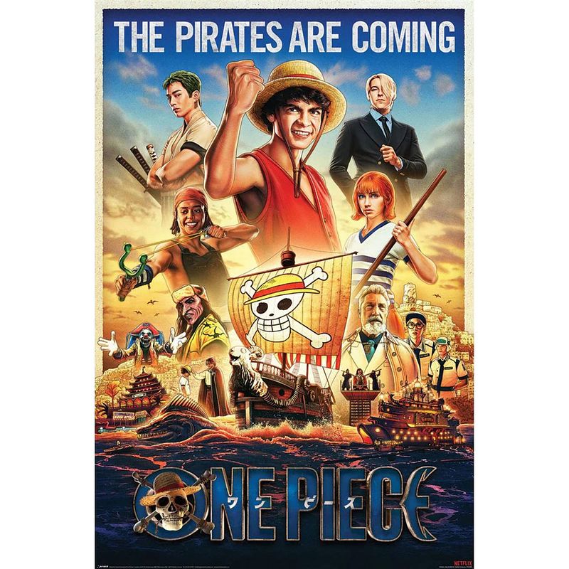 Foto van Poster one piece live action pirates incoming 61x91,5cm