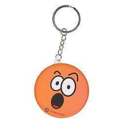 Foto van Lg-imports sleutelhanger emoji met spiegel oranje 6 cm