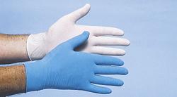Foto van Cmt handschoenen latex gepoederd naturel