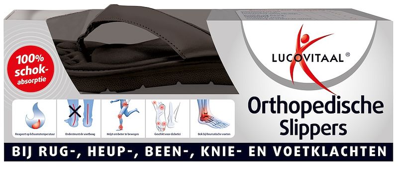 Foto van Lucovitaal orthopedische slippers maat 37-38