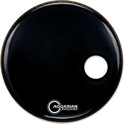 Foto van Aquarian regulator small offset zwart bassdrumvel 24 inch