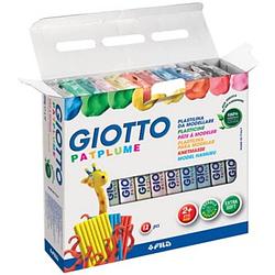 Foto van Giotto patplume boetseerpasta, doos met 12 pakken van 350 g in geassorteerde kleuren