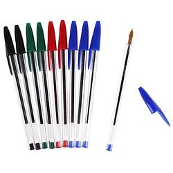 Foto van Bic balpennen set 10x stuks in 4 kleuren - pennen