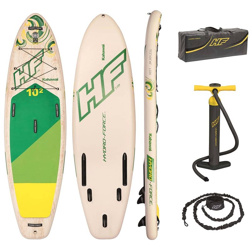 Foto van Bestway paddleboardset opblaasbaar hydro-force kahawai 310 cm 65308