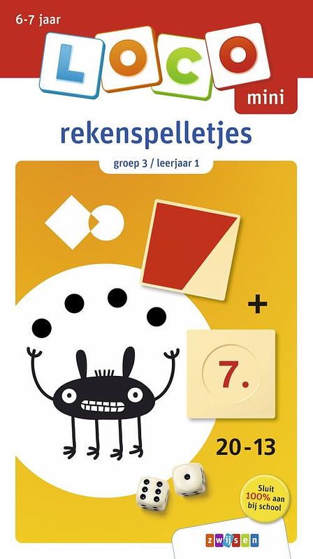 Foto van Loco mini rekenspelletjes groep 3 / leerjaar 1 - paperback (9789048748747)