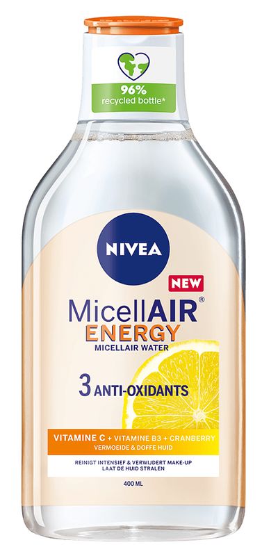 Foto van Nivea energy micellair water 400ml bij jumbo