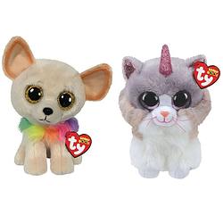 Foto van Ty - knuffel - beanie buddy - chewey chihuahua & asher cat