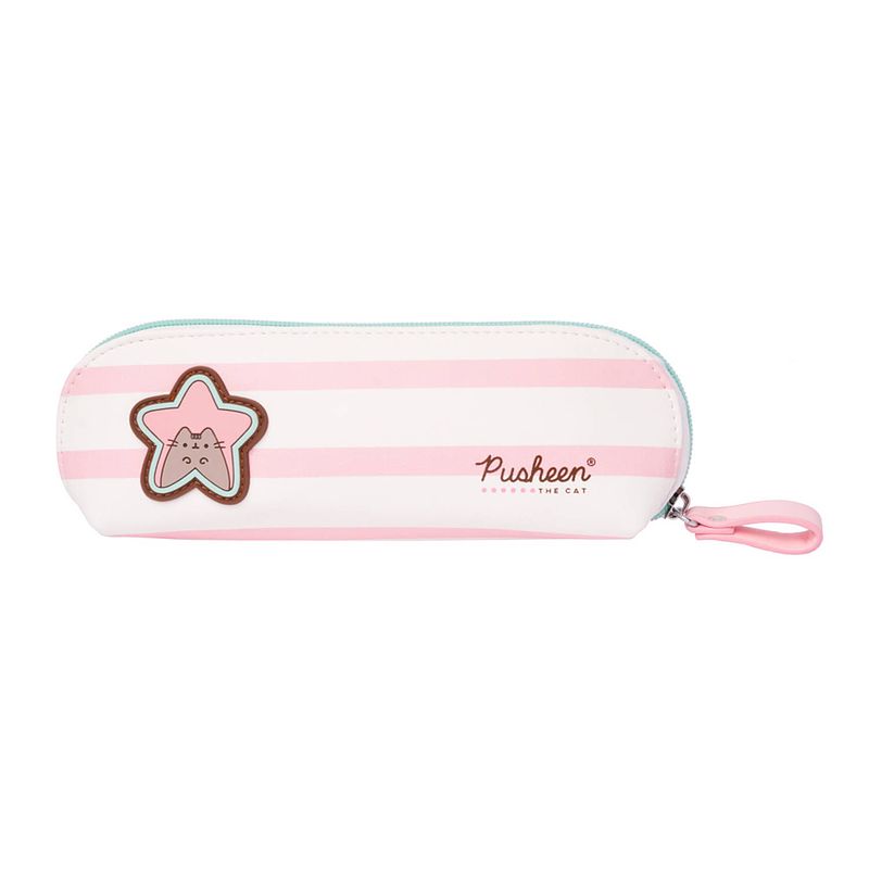 Foto van Pusheen etui meisjes 21 x 7 cm polyester roze/wit