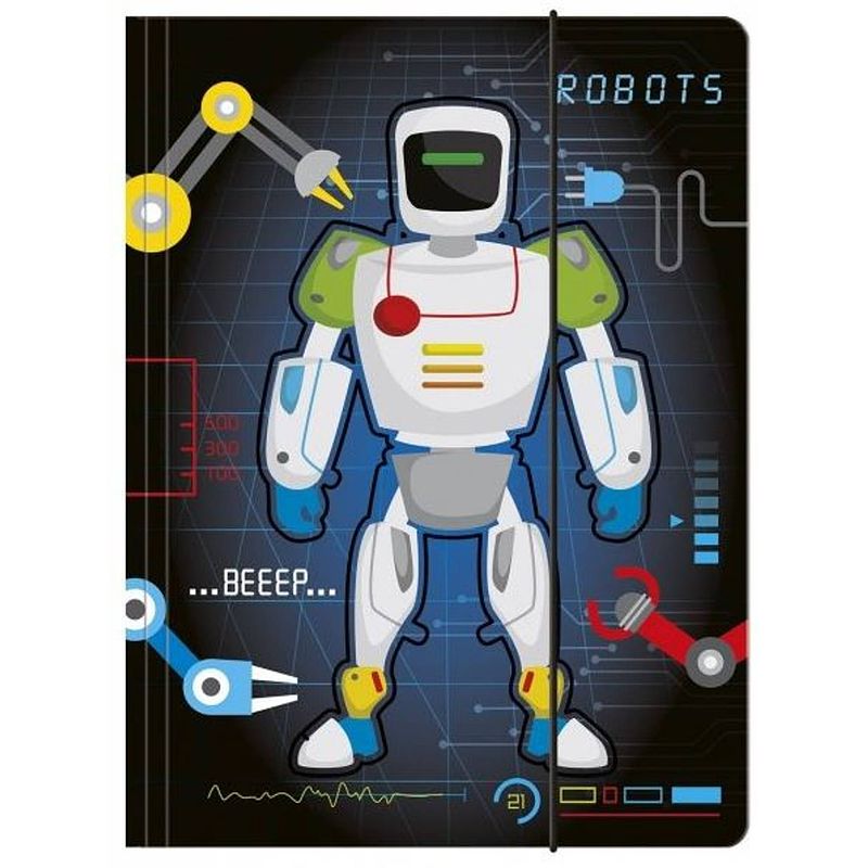 Foto van Robots elastomap junior 31,5 x 23,5 cm zwart