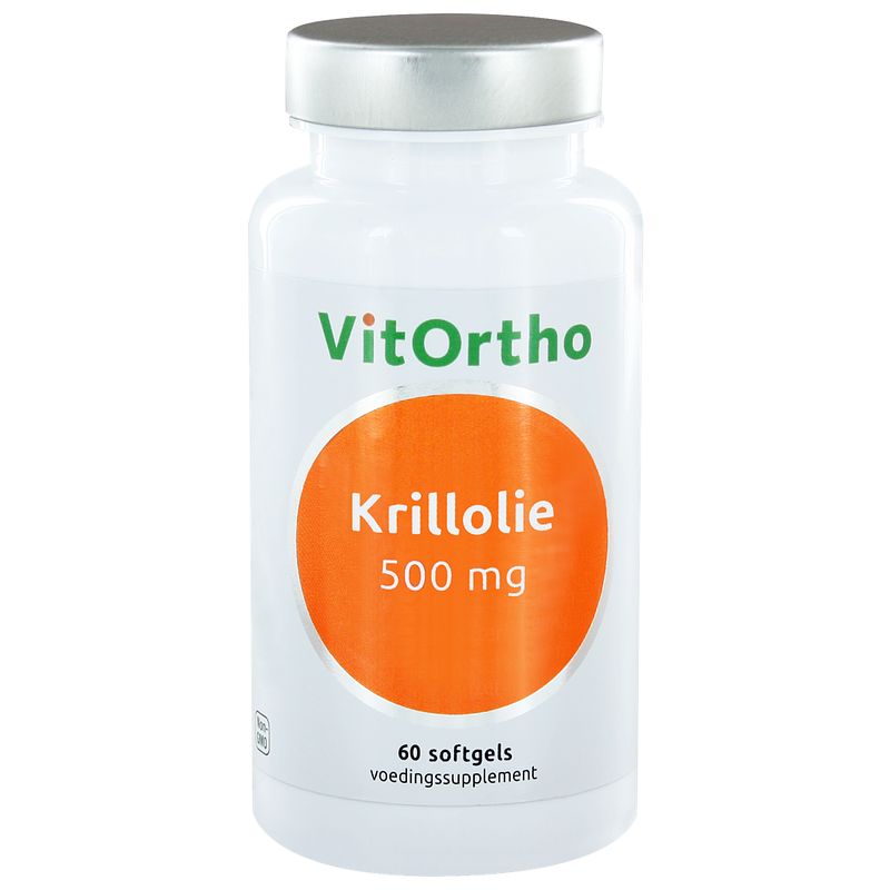 Foto van Vitortho krillolie 500mg softgels