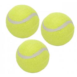 Foto van Free and easy tennisballen 6 cm geel 3 stuks