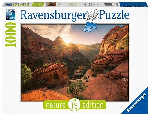 Foto van Ravensburger puzzel 1000 pcs zion canyon usa