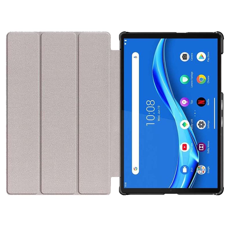 Foto van Just in case tri-fold lenovo tab m10 plus book case rood