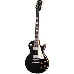 Foto van Gibson original collection les paul standard 50s plain top ebony elektrische gitaar met koffer