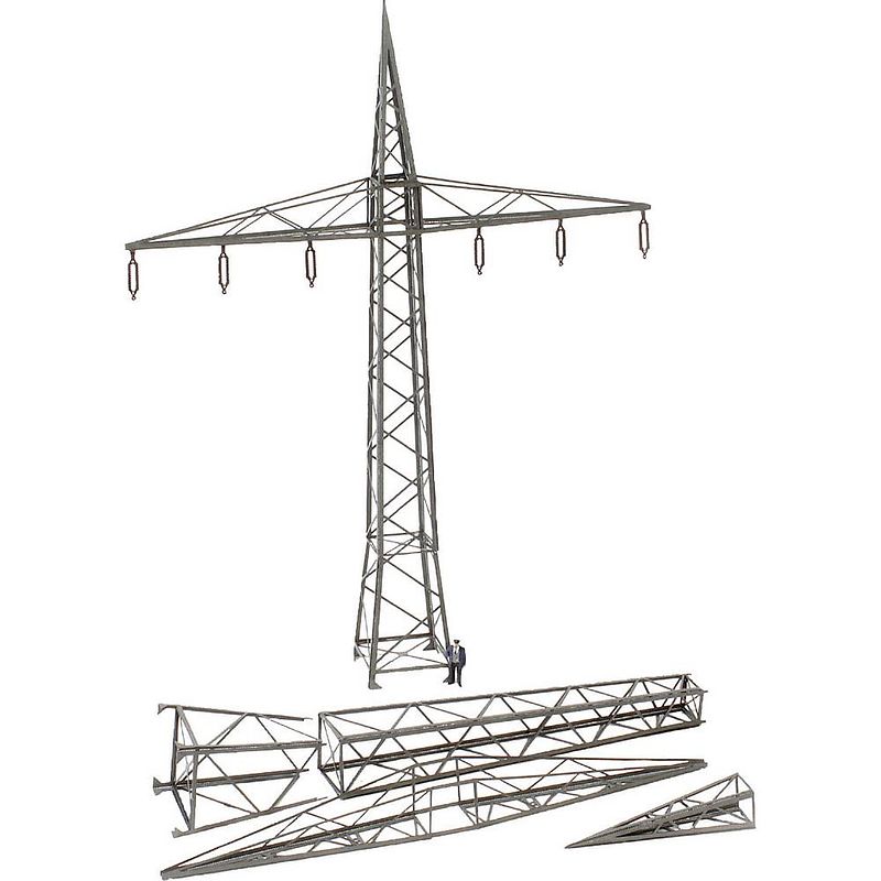 Foto van Mbz mbz 80004 h0 hoogspanningsmast lasercut bouwpakket
