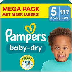 Foto van Pampers - baby dry - maat 5 - mega pack - 117 luiers